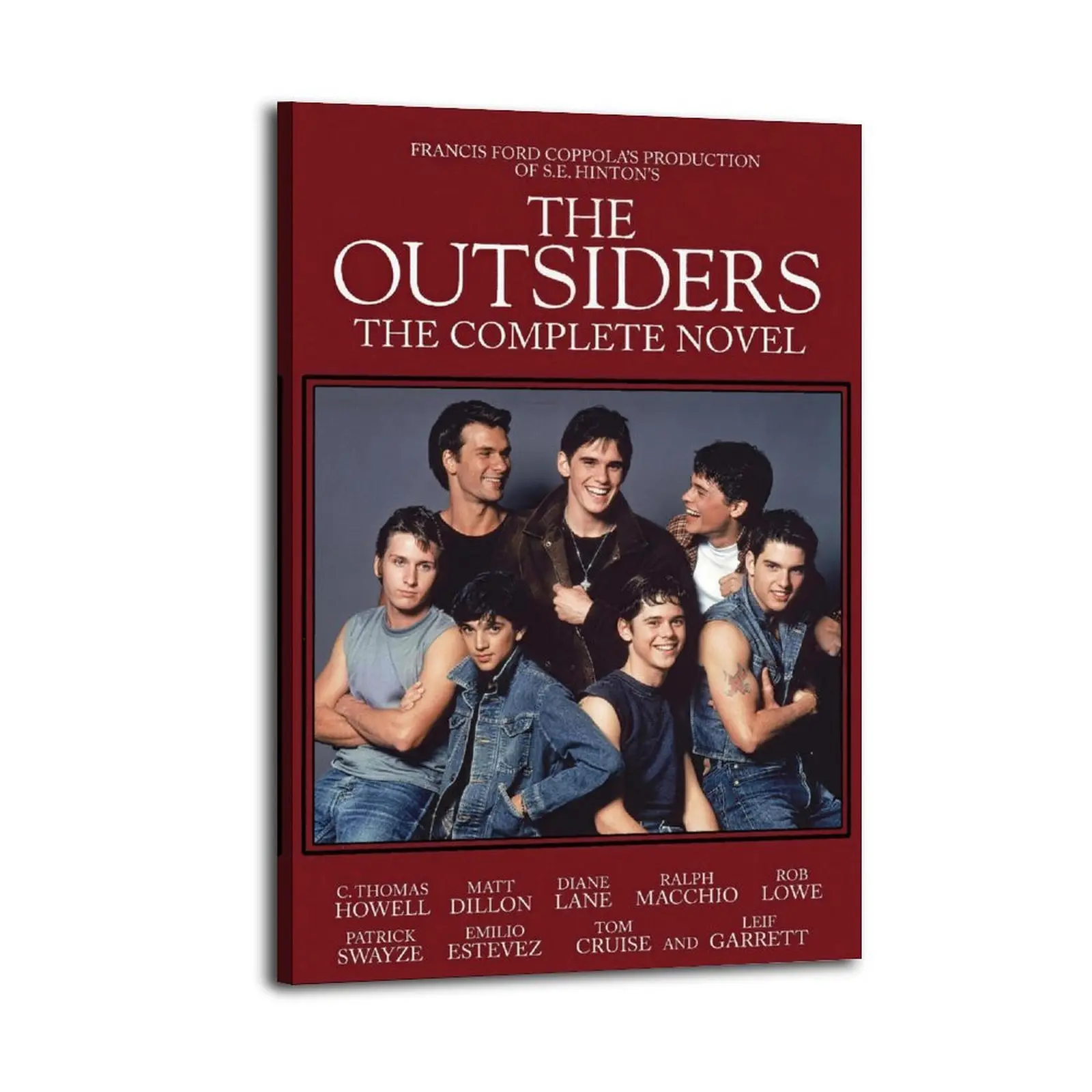 The Outsiders HomeDecor WallArt LivingRoom Canvas for Bedroom Decor Canvas Poster Aesthetic Office Bathroom Painting Picture Print Modern Family