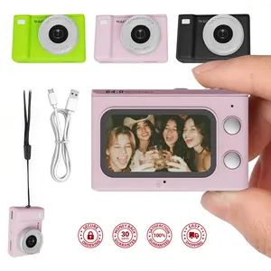 Mini Retro Camera Keychain with Filters, FHD 1080p 8MP Mini Digital Camera with Free 32GB SD Card, 80 Mins Battery Life Small Camera for Travel Study Recording, HD Camera with 32GB Card, vintage