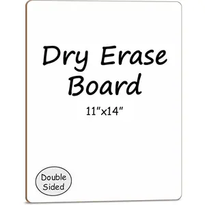 White Board Dry Erase Board 11" x14" Mini Double Sided Personal Whiteboard Board Dry Erase Lapboard Handheld Personal White Boards for Students Small Whiteboard Office Kitchen
