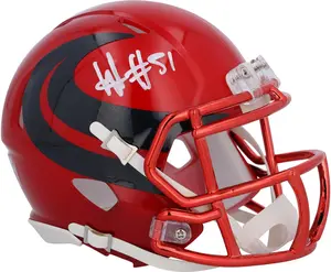 Will Anderson Jr. Houston Texans Autographed 2024 Alternate #1 Speed Mini Helmet - Fanatics Authentic Certified