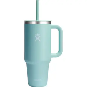 Hydro Flask 40oz Travel Tumbler Stainless Steel Insulated Cup with Lid and Straw for Cold Water and Drinks for Sports, School, Work, Car, Travel and Weekends Color: dew