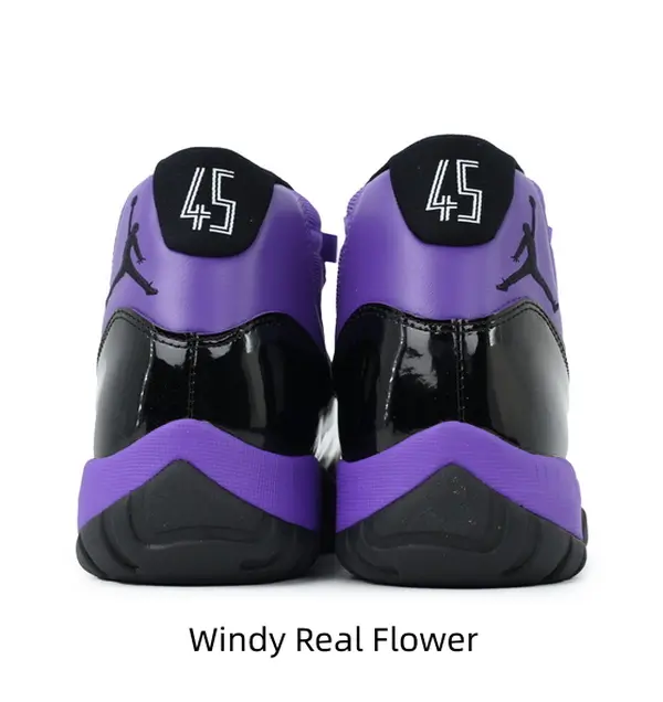 Classic Purple Black Color Block High Cut Basketball Sneakers Gloss Patent Leather & Lightweight Purple Mesh Mixed Panels Comfort Cushioned Purple Midsole Black Rubber Outsole Lightweight Streetwear Casual