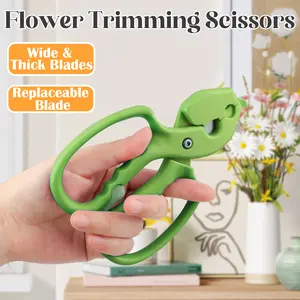 1 Count Stainless Steel Floral Scissors, designed for removing thorns from roses 1 Count Stainless Steel Floral Scissors, designed for removing thorns from roses
