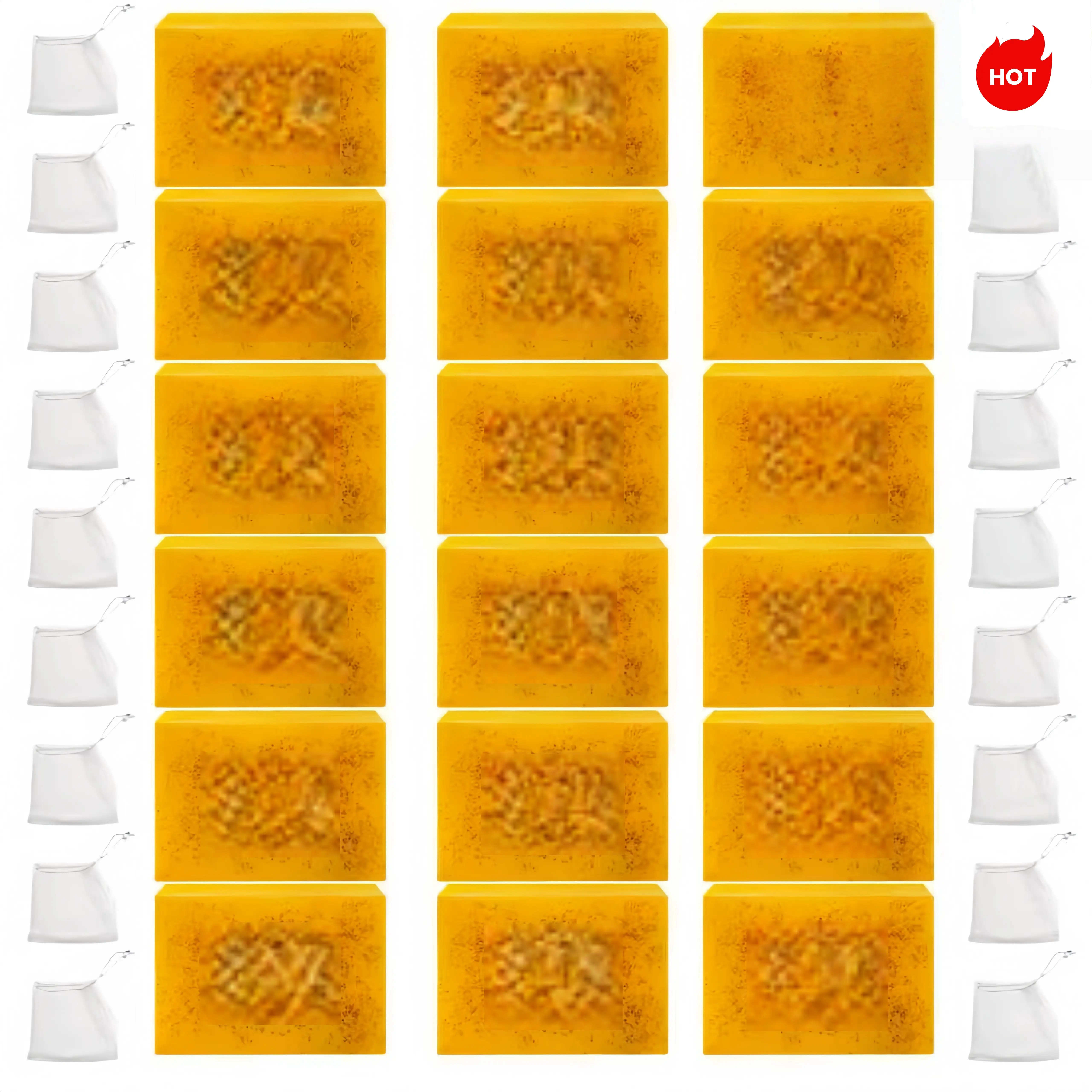 Kojic Turmeric Face Soap, Kojic Soap, Face Cleansing Soap, Turmeric Face and Body Soap, Kojic Face and Body Soap Skin Renewal Bath Exfoliating Body Soap