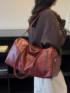 Large Capacity Lightweight Travel Bag, Versatile Weekender Tote, Durable Crossbody Backpack, Perfect for Short Trips & Outdoor Adventures