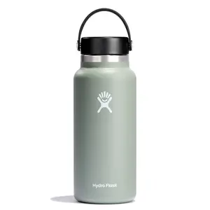 Hydro Flask 32oz Wide Mouth Bottle - Agave: Vacuum-Insulated, BPA-Free, Leakproof