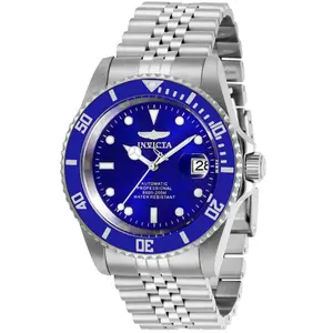 Invicta Men's Automatic Watch - Pro Diver Blue Dial Silver Tone Bracelet | 29179