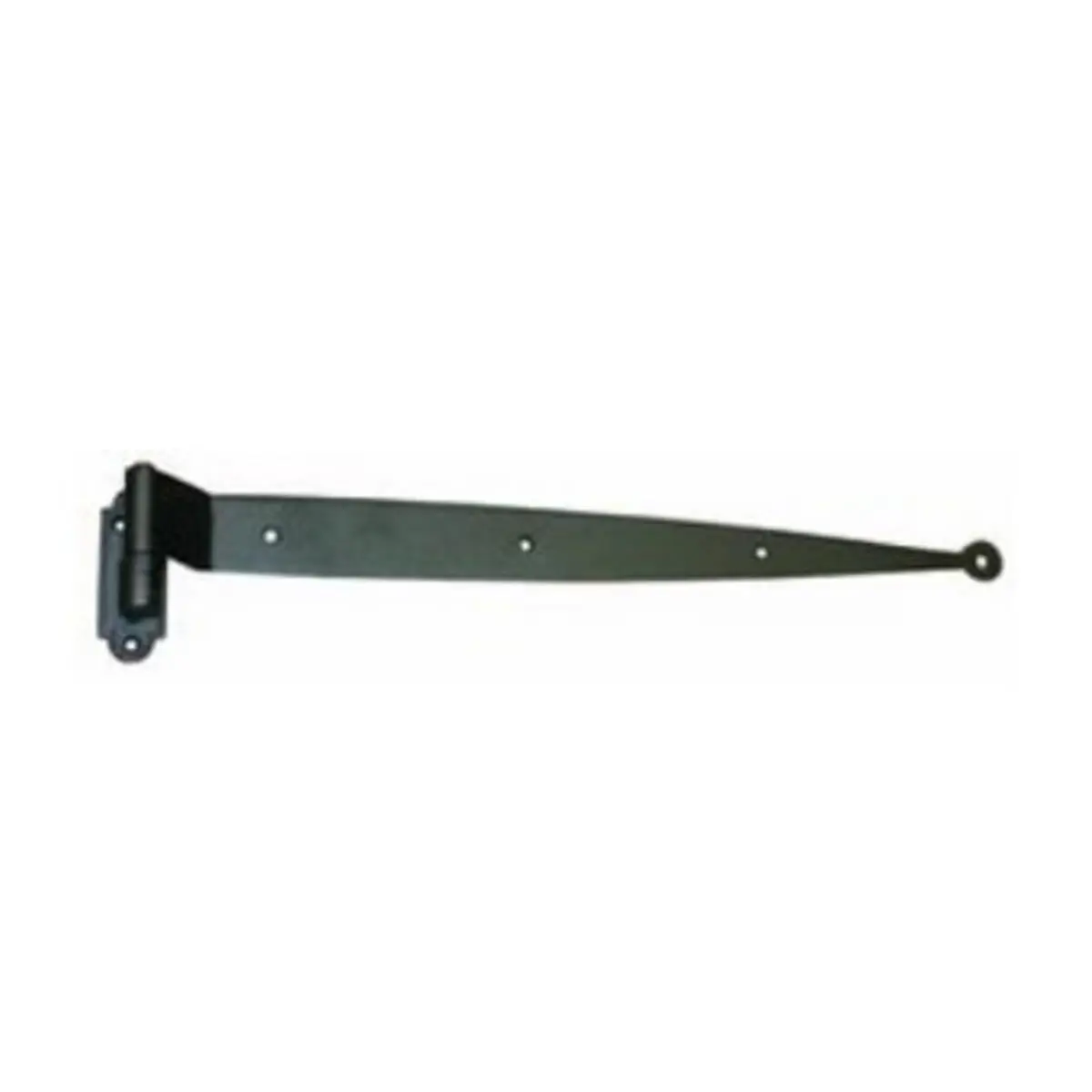 212 MAIN John Wright 88-626 Cast Iron & Steel Strap Offset Hinge, 1.5 in. Size, 1-3/8" Offset, 19 in. Long, Powder Coat Finish, Weather-Resistant Sailing Water Sports Hardware (Protects from Elements), Large Offset