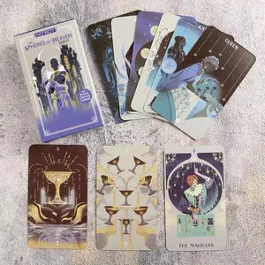 Sunshine Cat Tarot Cards Set, Portable Deck with Illustrations for Fortune-Telling, Intuitive Readings & Spiritual Guidance, Ideal Gift for Ages 14+