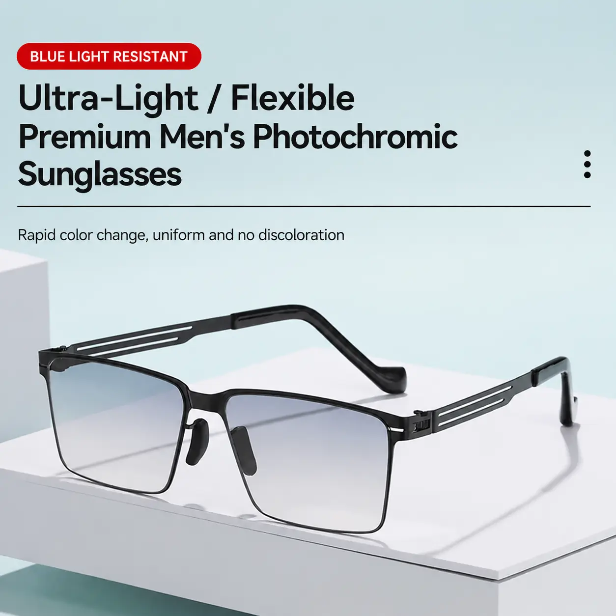 2026 Upgraded Anti-Glare & Anti-High-Beam Sunglasses for Driving and Fishing – Blue Light Blocking & Sun Protection, Photochromic, Lightweight