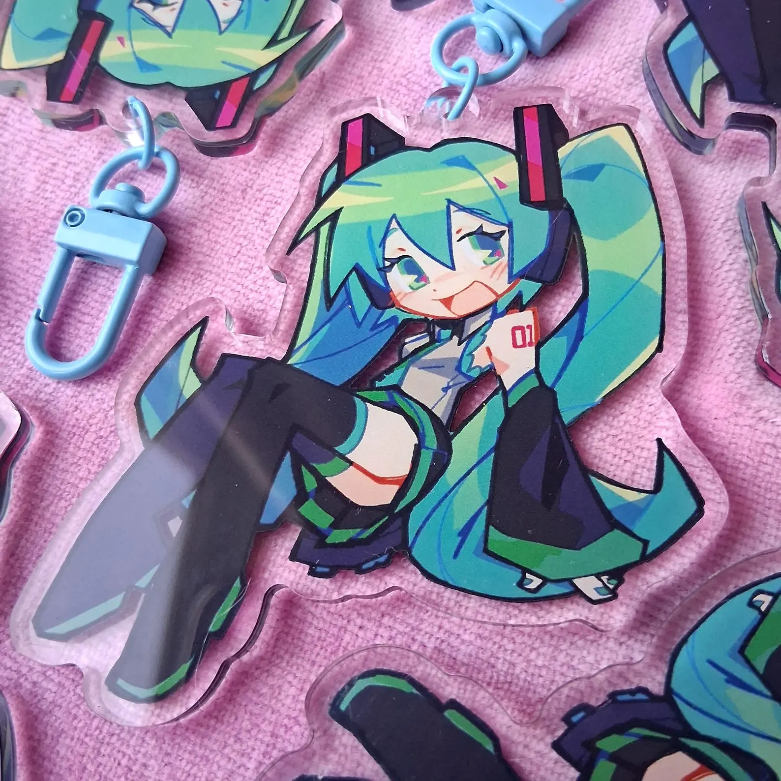 Hatsune Miku Keychain | Kasane Teto Keychain | Double-Sided Keychain