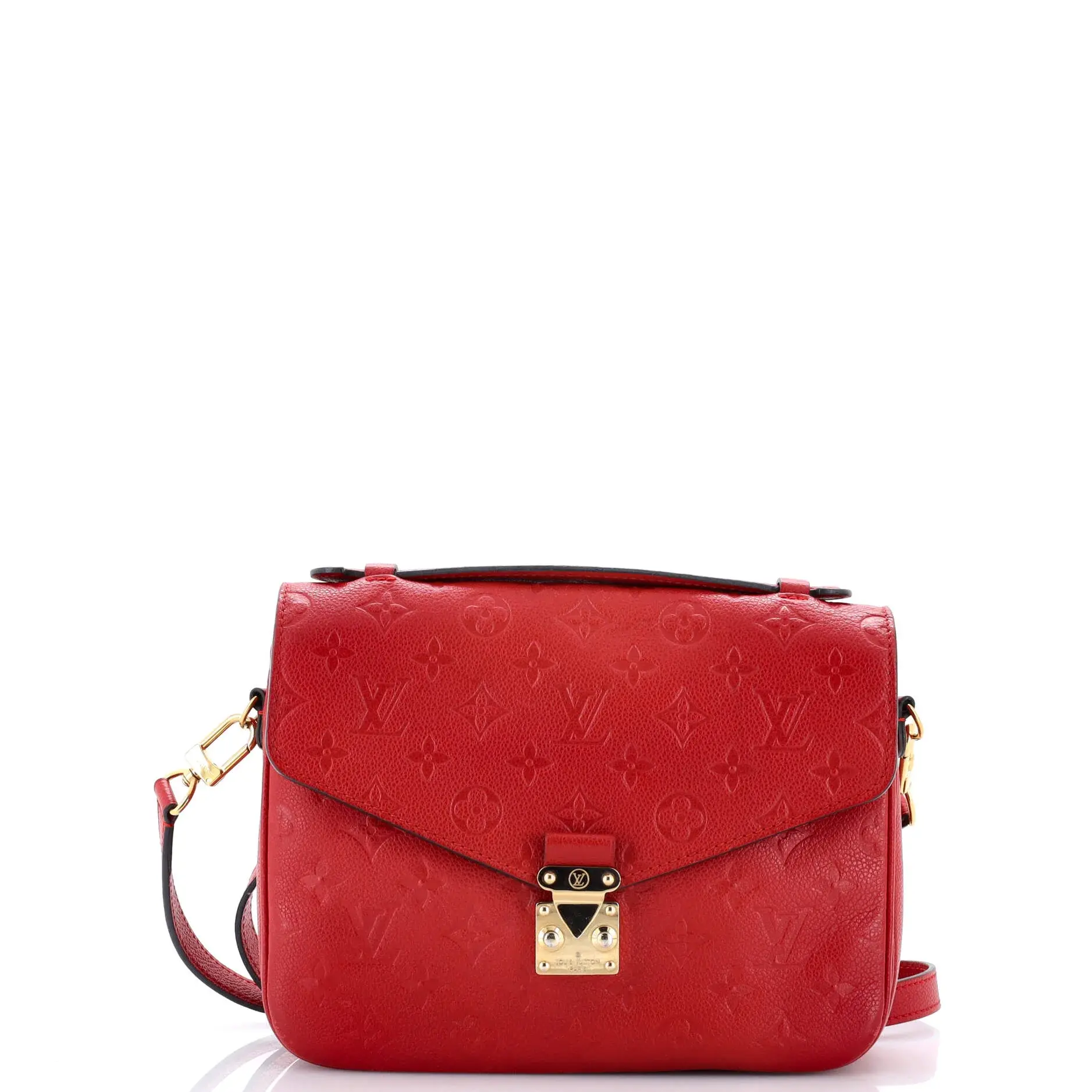 Pre-owned Louis Vuitton material Messenger Bags Pochette Metis Monogram Empreinte Leather by Rebag