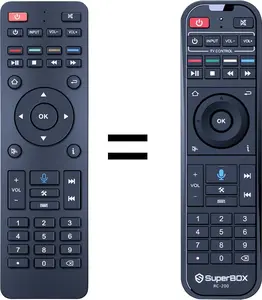 RC-200 Replacement Voice Remote Control for Super Box, Compatible with SuperBox S4 S5 S6 Max / S5 Pro/Elite Ultra/Elite Pro+, Without Voice for S4 Pro and S3 Pro