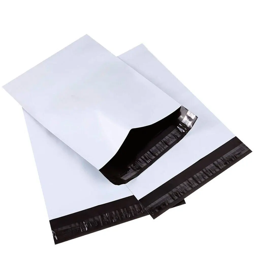 SJPACK 100/200/500 Poly Mailers Shipping Envelopes Self Sealing Plastic Mailing Bags Choose Size US 9x12 10x13 12x15.5 14.5x19 inch