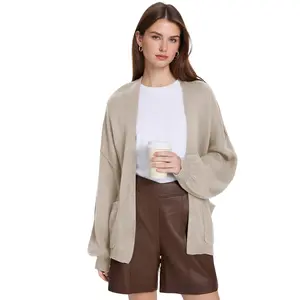 FireSwan 2026 Spring/Autumn Women's Soft Knit Sweater Cardigan, Cozy & Skin-Friendly Fabric, Loose Fit European & American Casual Style