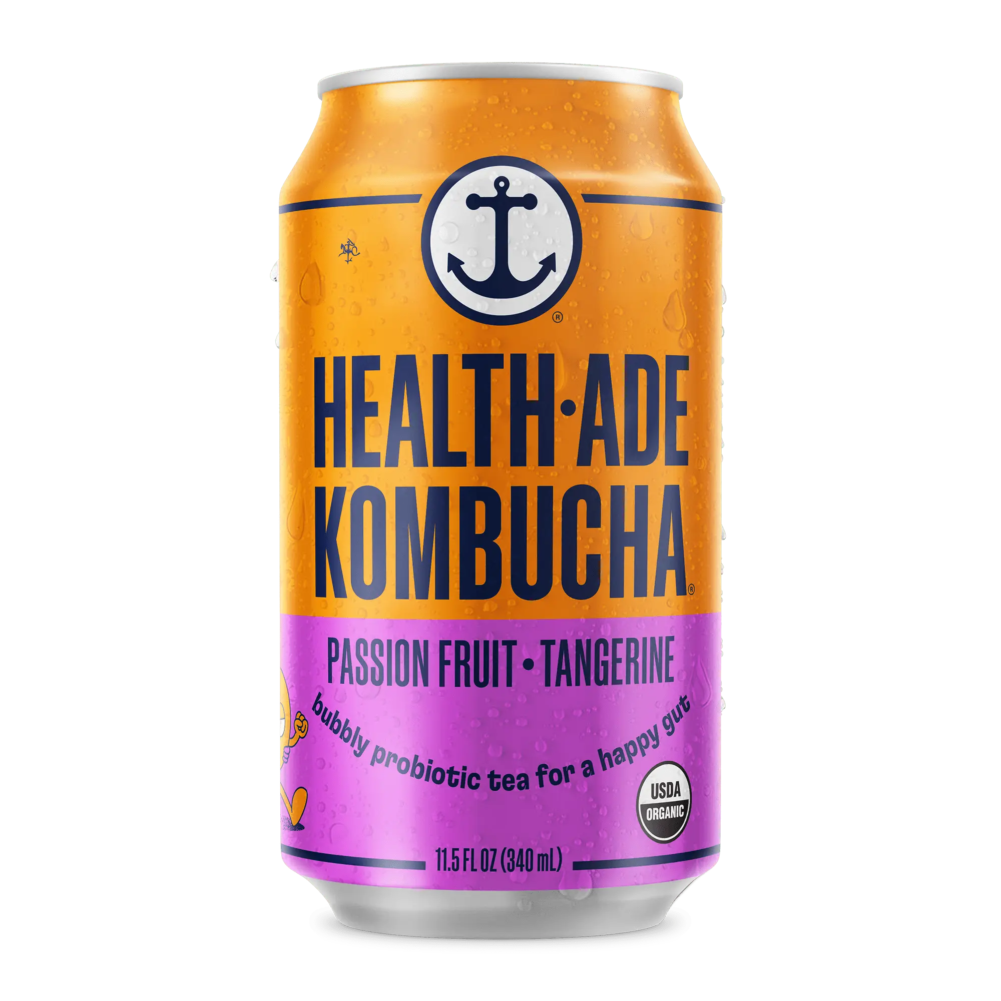 Passion Fruit-Tangerine Kombucha in Cans