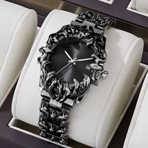 Watch Alien Y2K Alabaster Style Analog-Digital Fashionable Timepiece with Band Adjuster 18mm Width 27cm Length Opium Venom Core Casual Trendy Wristwatch