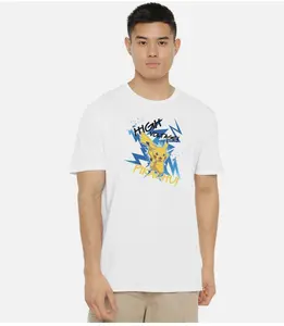 Pokemon Menswear T-Shirt Cotton Pikachu Love Soft Top Chinese Christmas