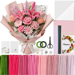 800 count Pipe Cleaner Flower Kit with Tutorial, 8 Colors  Chenille Stems Craft Making Set with Floral Tape, Flower Stems,  Wrap & , DIY Bouquet  Gifts for Mother's Day