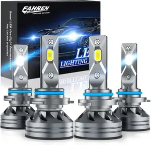 FAHREN 9005/HB3 High Beam 9006/HB4 Low Beam LED Headlight Bulbs Combo, 66000LM Super Bright LED Headlights