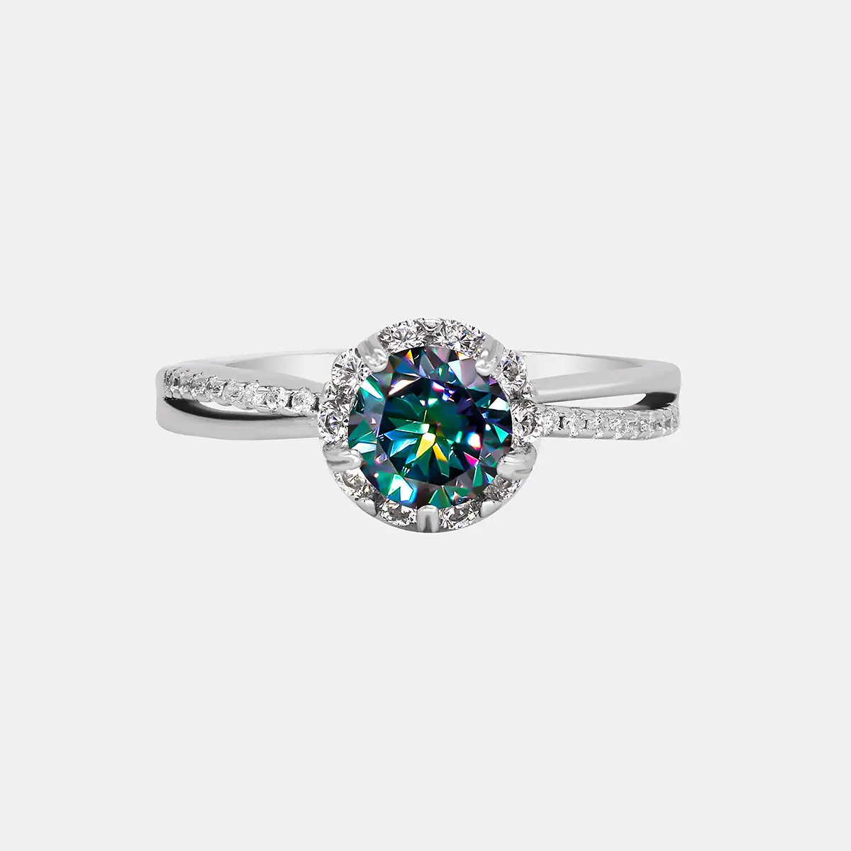 【#215】 COLORED Synthetic Moissanite RING– Elegant Choice for Anniversaries, Birthdays, Daily Wear, or Special Occasions