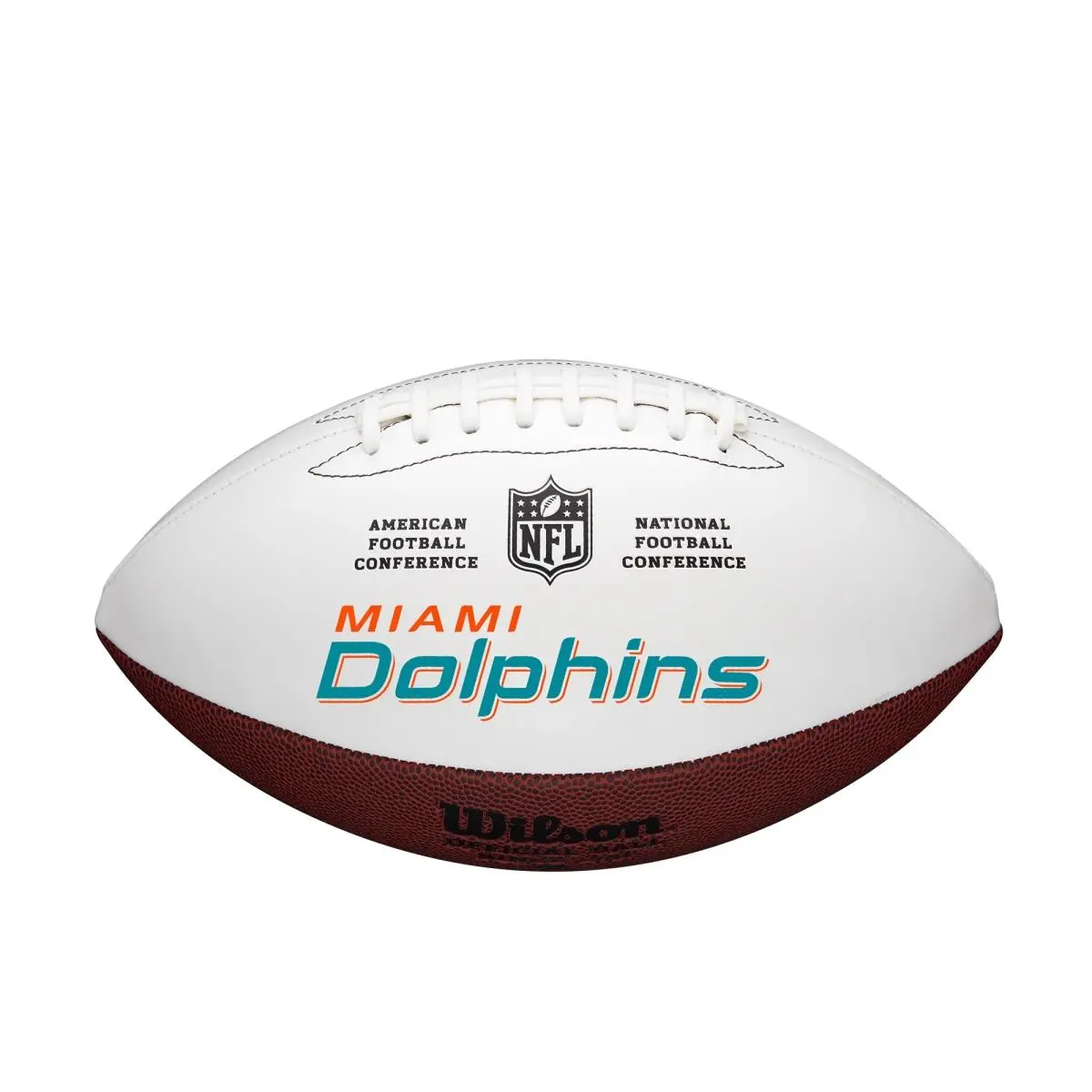 Wilson Full-Size NFL Miami Dolphins Football - Autographable Authentic Sports Collectible for Collectors
