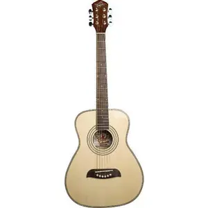 Oscar Schmidt 1/2 Size Dreadnought Acoustic Guitar (High Gloss), Natural (OGHS-A-U)