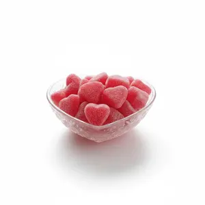 Valentine Heart Jelly Candy 8oz Cherry & Cinnamon Heart-Shaped Gummies
