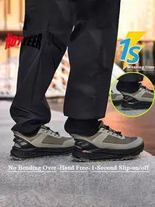 HOTYEER Wide-Head Barefoot Minimalist Shoes Womens Mens | Hands-Free Slip-on/off | Wide Toe Box | Zero Drop | Slip-on Shoes for Unisex Casual Comfortable Lightweight Outdoor Sneakers- Tennis, Trail, Walking, Workout, Fitness Shoes ALL Seasons As Gift