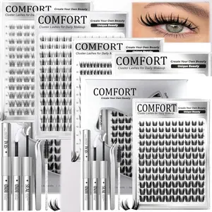 516 Piece Cluster Upgrade 2.0 False Eyelashes, Ultra-Dense Fluffy Waterproof Long-Lasting, Venus Fairy Flora Styles, Beginner Friendly DIY Set