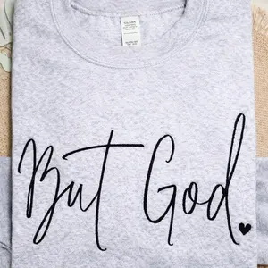 But God Embroidered Shirt