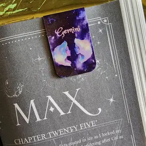Gemini Zodiac Horoscope Magnet Bookmark - Perfect for Book Lovers and Astrology Enthusiasts