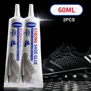 60ML/2 Piece Strong Shoe Repair Glue, Multi-Functional Adhesive for Sports Shoes, Cloth Shoes, Synthetic Resin Shoes, Precision Spray Nozzle