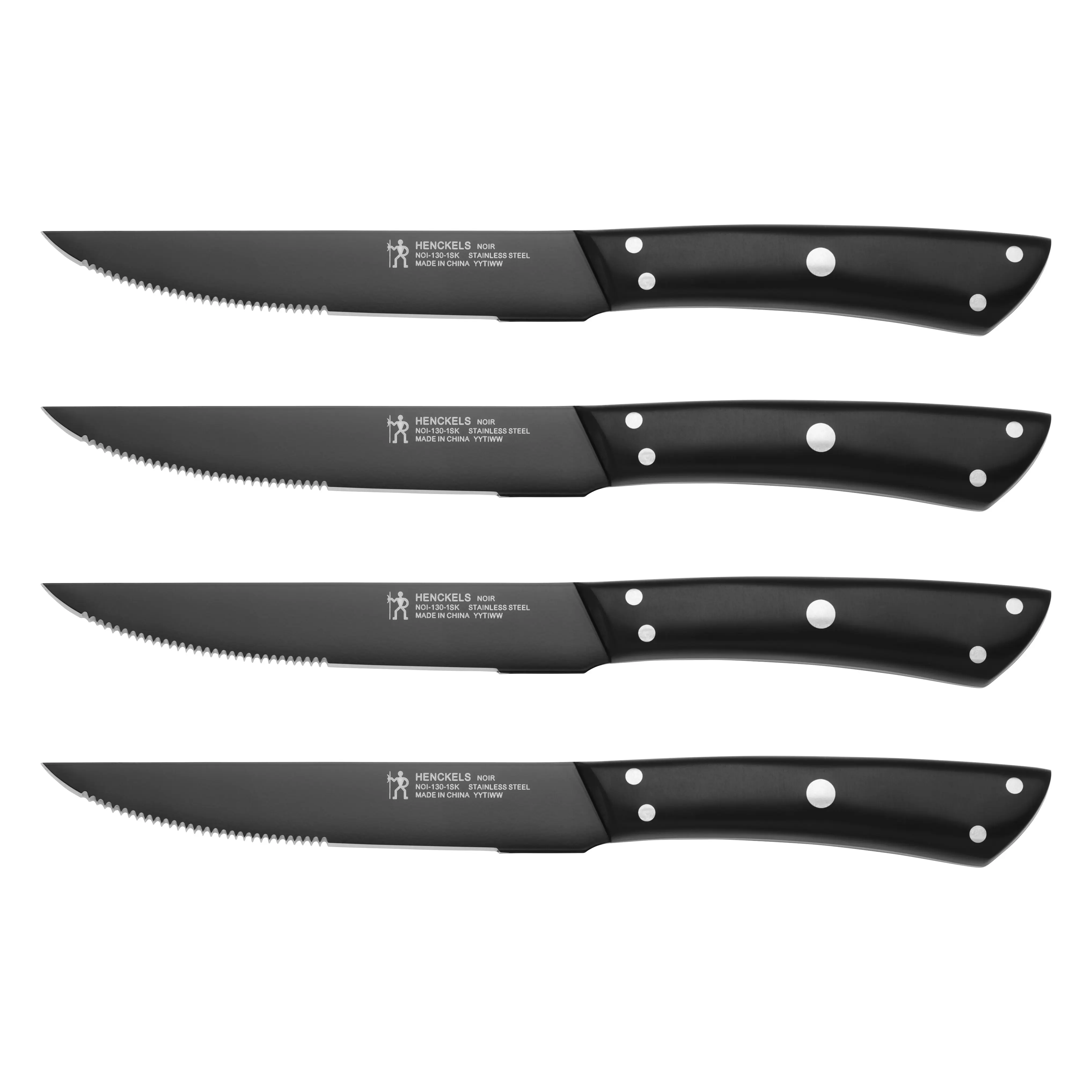 Henckels Noir 4-pc Steak Knife Set