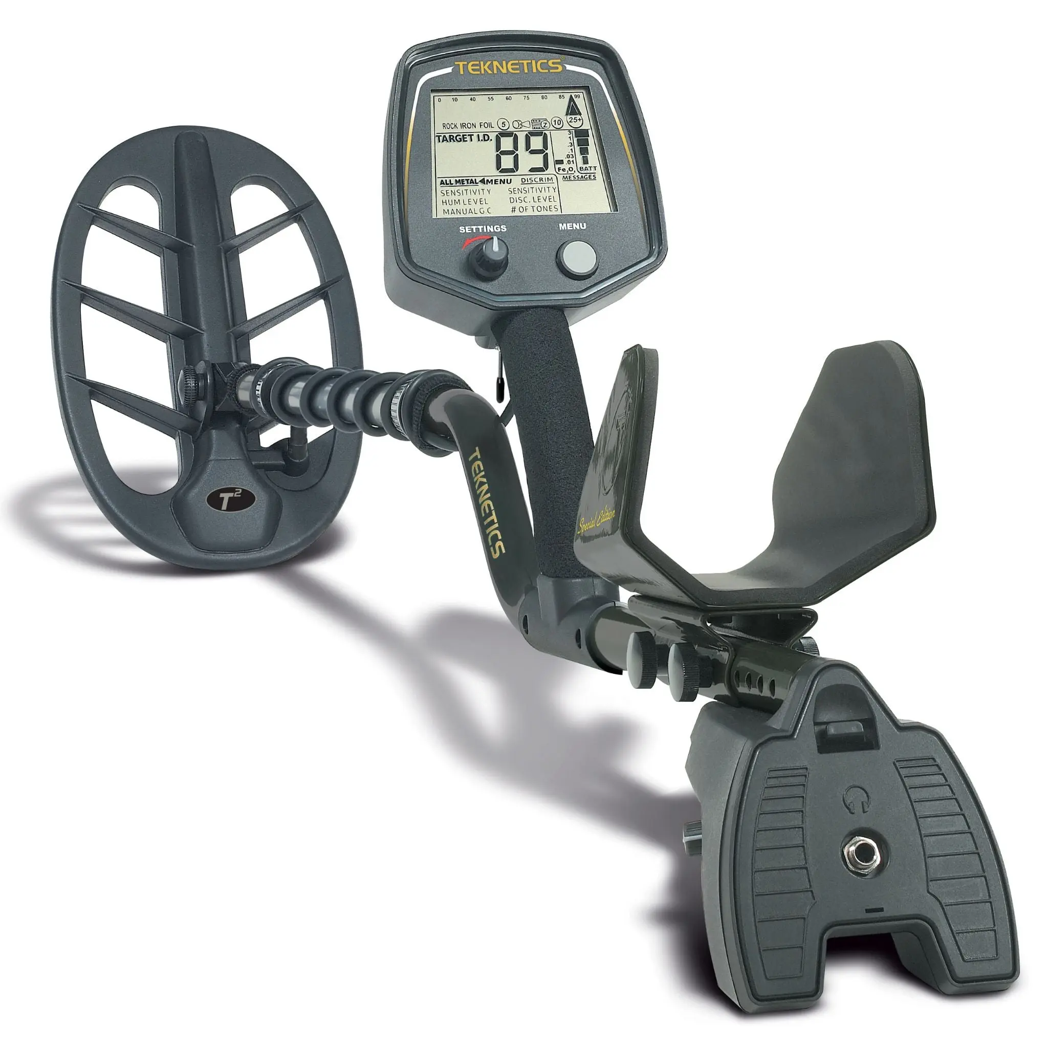 Teknetics T2 Special Edition Metal Detector with 11 in and 5 in DD Coils