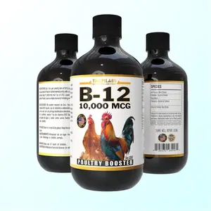 FARMALAB B12 Liquid Supplement - 10,000 MCG, 16oz Immune-Boosting Drinking Water Additive for Poultry & Farm Animals with Broad Animal Use