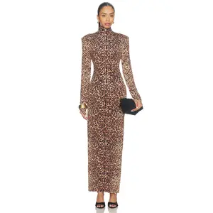 Camila Coelho Evita Maxi Dress in Leopard
