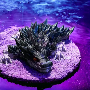 Mini Baby Quartz Crystal Dragons Flexible Fidget Toy Articulating Dragon Gifts Custom 3D Printed Poseable Baby Dragons Authorized Seller