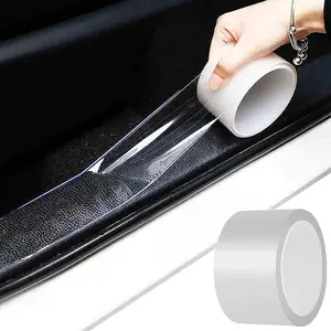 Anti-Scratch Anti-Collision Adhesive Strip For Car Door Edge Guard, Rear Bumper Protector Strip Transparent Invisible Tape(33Ft x 2In)