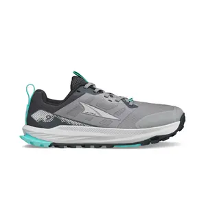Altra Lone Peak 9 Trail-Running Shoes - Women's Gray & Teal Athletic Sneakers for Running