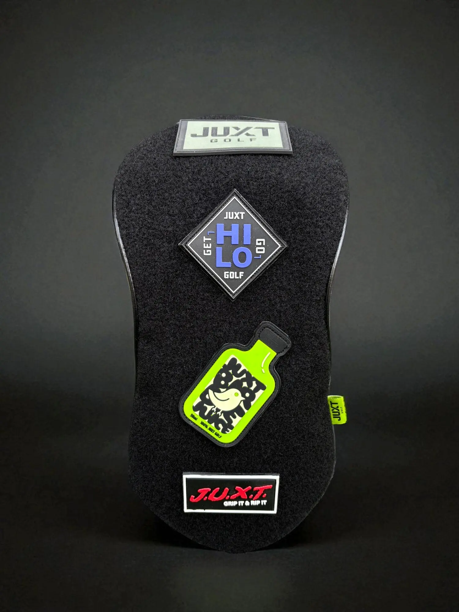 Golf Driver Head Covers Bundle - Premium Vegan Leather, Customizable Patch System with Velcro Swaps, Magnet Closure, Shoe Bag Included, Remix-Ready, Golf Head Covers, Golf Accessories, Unisex