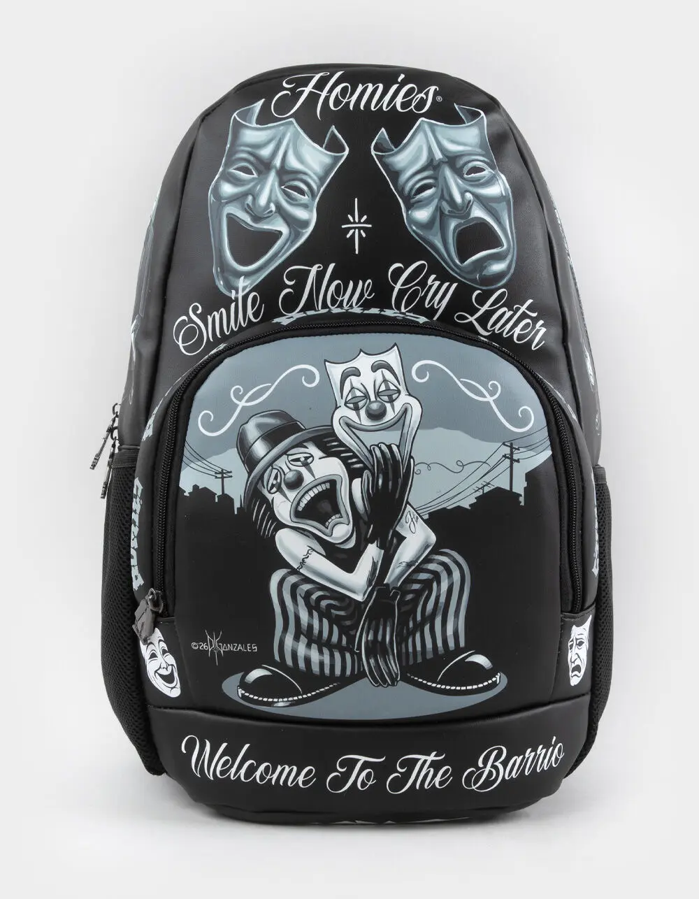 DGA Homies Smile Now Backpack, Black Combo
