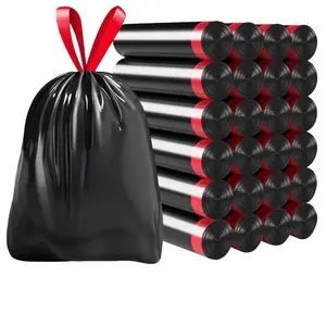 5 Rolls Super Durable Trash Bags, Recyclable Garbage Bags, Leakproof Durable Waste Handling Bags, Sturdy Trash Bags, Suitable for Home and Commercial Use