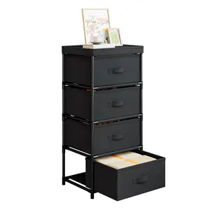 dealsforyoudays Dresser for Bedroom with 4/6/8 Drawers, Clothes Drawer Fabric Closet Organizer, Dresser with Metal Frame and Non-woven Fabrics, Chest Storage Tower for Bedroom, Living Room, Entryway