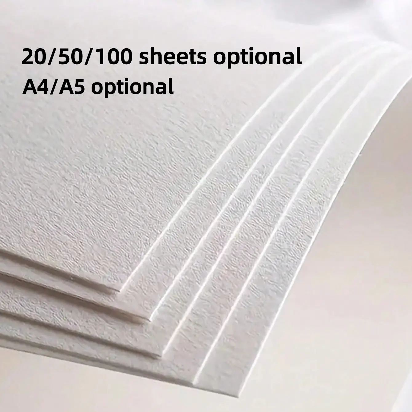 20/50/100 Sheets A4/a5 Watercolor Paper, Art Painting Supplies, Watercolor Pad, Cotton Texture Blank Drawing Paper for Sketching, Ideal for DIY Crafts, Arts and Crafts Supplies, School, Office, Art Supplies
