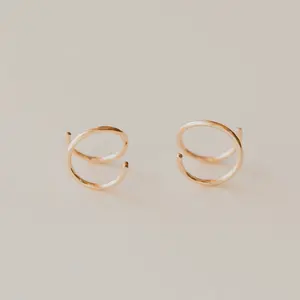 Hello Adorn Tiny Twist Earrings - Fashionable Any Occassion Huggie Earrings - Women's Fashion Accessory