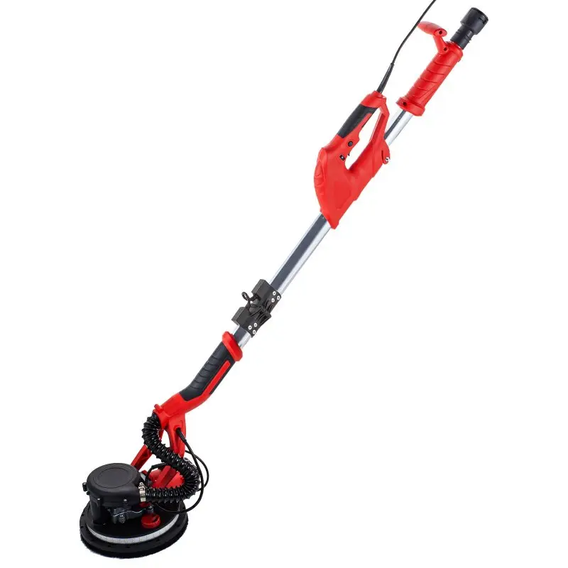Drywall Sander 850W, Electric Drywall Sander, Variable Speed 800-1750 RPM, Foldable Sheetrock Sander, with Telescope Handle, Electric Sander, with LED Strip Light and Vacuum Bag, Wall Sander Portable Orbital Polisher