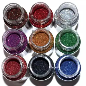 Glitter Powder Set, 9/12pcs Colorful Shimmering Powder, Illuminating Iridescent Glitter, DIY Painting Supplies for Crafts, Card Making, Scrapbooking, Gift Wrapping