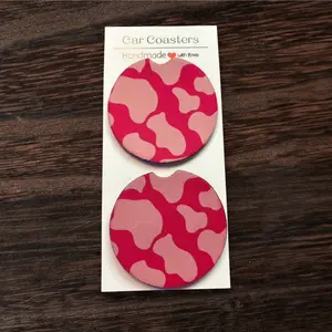 CLAIM LIVE Car and drink coasters