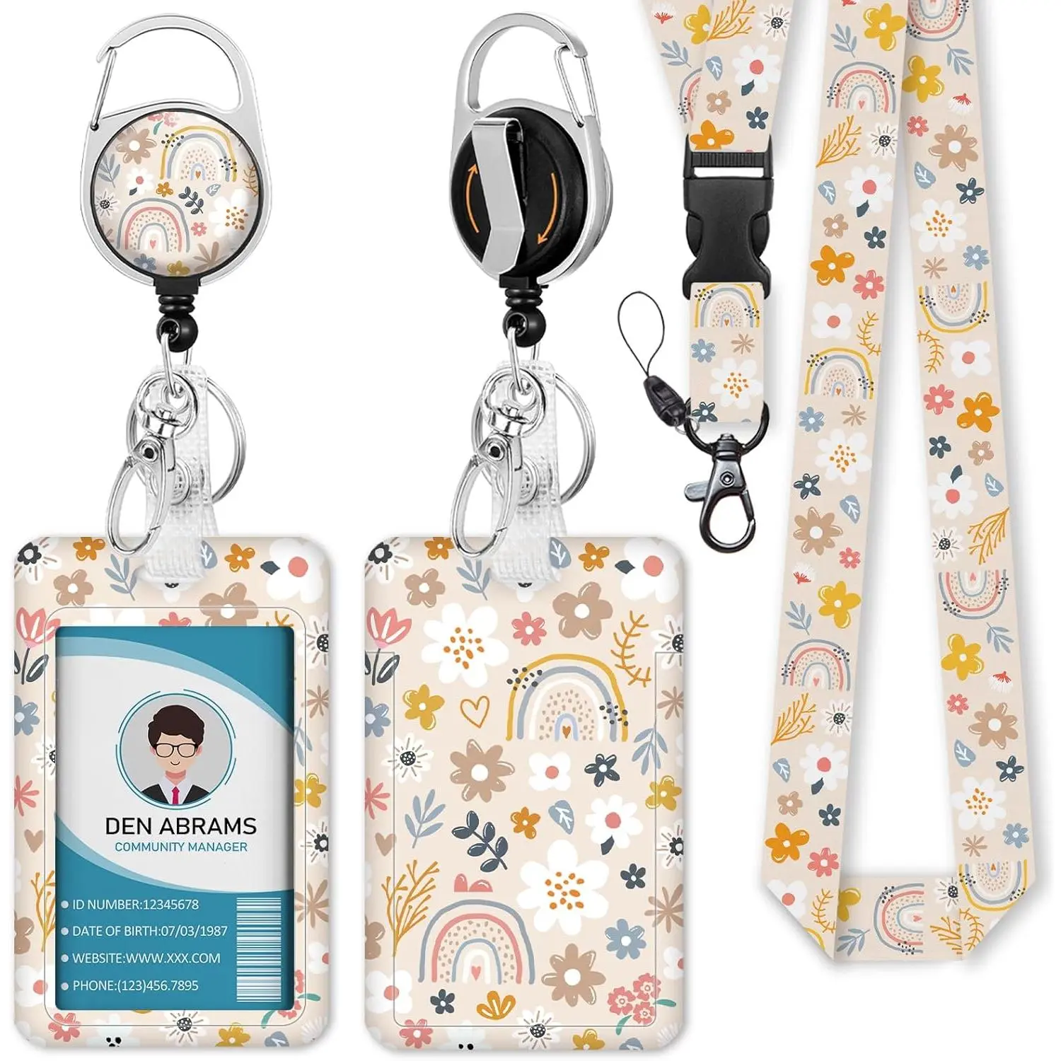 Lovely flowers and rainbows